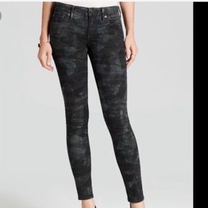 True Religion Casey Skinny Jeans Tiger Camo sz 24